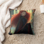 神秘的な小妖精や小人のファンタジー林 クッション (ブランケット)