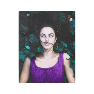 神秘的な少女 メタルプリント