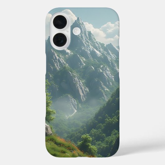神秘的な山の雄大さ Case-Mate iPhoneケース (裏面)