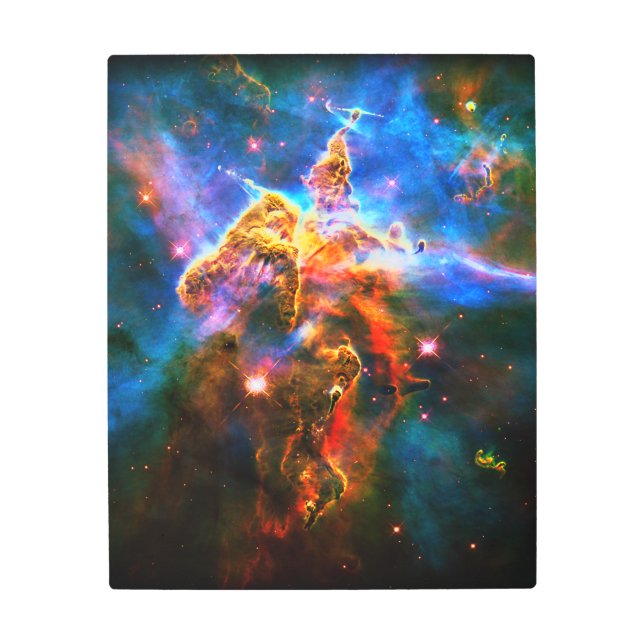 神秘的な山 メタルプリント (正面)