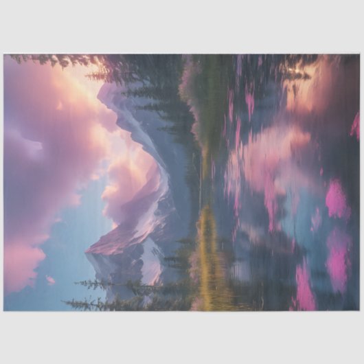 神秘的な山 薄葉紙 (正面)