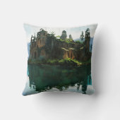 神秘的な島と修道院の芸術 クッション (裏面)