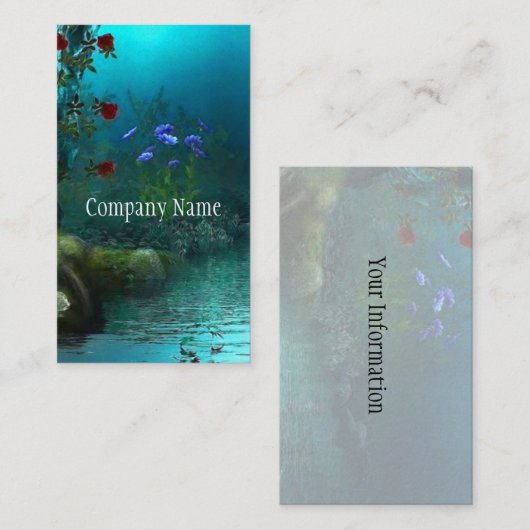 神秘的な川 名刺 (正面/裏面)