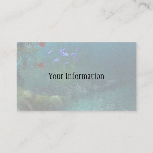 神秘的な川 名刺 (裏面)