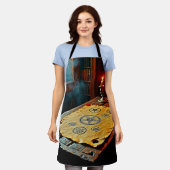 神秘的な巻物の古代呪文 エプロン (着用した状態)