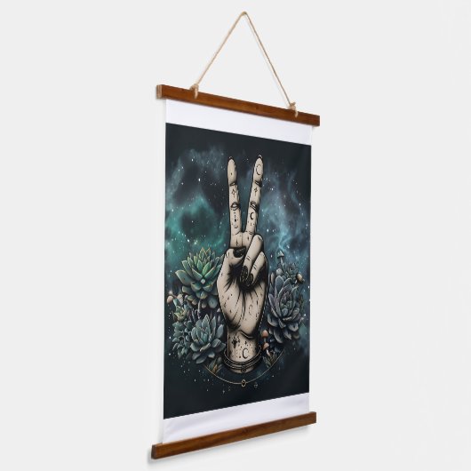神秘的な平和 吊り下げ型タペストリー (傾斜あり)