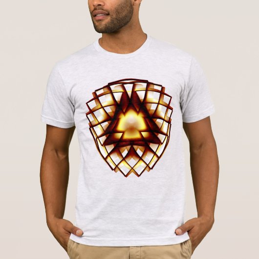 神秘的な幾何学的オーナメント Tシャツ (正面)