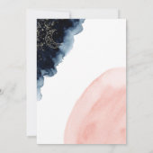 神秘的な幾何学的ブライダルまたはベビーシャワーby Mail 招待状 (裏面)