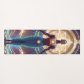 神秘的な幾何学 – 魂の輝き ヨガマット (裏面(横))