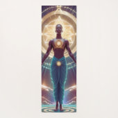 神秘的な幾何学 – 魂の輝き ヨガマット (裏面)