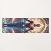 神秘的な幾何学 – 魂の輝き ヨガマット (正面(横))