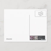 神秘的な庭の花の妖精の水彩はがき ポストカード (裏面)