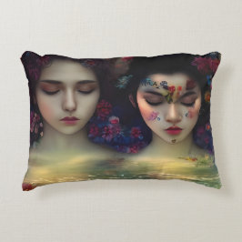 神秘的な庭園：フローラの夢 アクセントクッション