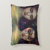 神秘的な庭園：フローラの夢 アクセントクッション (正面(垂直))