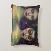 神秘的な庭園：フローラの夢 アクセントクッション (裏面(縦))