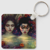 神秘的な庭園：フローラの夢 キーホルダー (裏面)