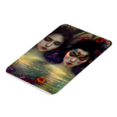 神秘的な庭園：フローラの夢 マグネット (左側)