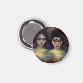 神秘的な庭園：フローラの夢 マグネット (正面/裏面)