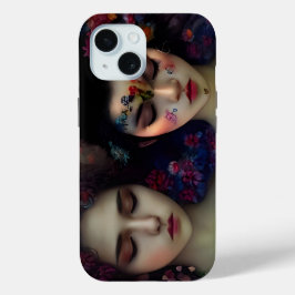 神秘的な庭園：フローラの夢 iPhone 15ケース