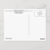 『神秘的な庭 – 金ゴールドの光線』オリジナル叙情的 ポストカード (裏面)