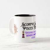 神秘的な強度 – 蠍座太陽、魚座ライジングゾー ツートーンマグカップ (正面左)