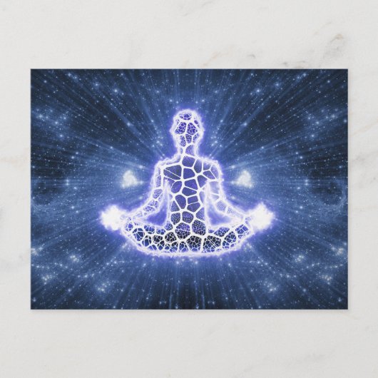 神秘的な形而上学的な瞑想上昇 ポストカード (正面)