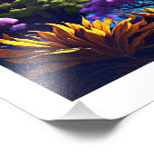 神秘的な惑星を持つデフォルトの美しい宇宙3d フォトプリント (角)