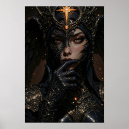 神秘的な戦士の女王の壁画 ポスター