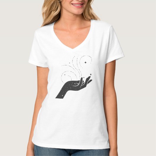 神秘的な手Tシャツ Tシャツ (正面)