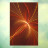 神秘的な抽象芸術フラクタルアートモダンの暖かい色 ウィンドウサイン (シート3)