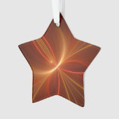 神秘的な抽象芸術フラクタルアートモダンの暖かい色 オーナメント (正面)