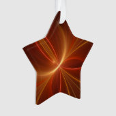 神秘的な抽象芸術フラクタルアートモダンの暖かい色 オーナメント (正面)