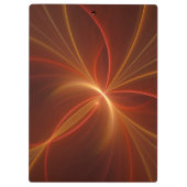 神秘的な抽象芸術フラクタルアートモダンの暖かい色 クリップボード (裏面)