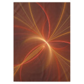 神秘的な抽象芸術フラクタルアートモダンの暖かい色 テーブルクロス (正面)