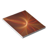 神秘的な抽象芸術フラクタルアートモダンの暖かい色 ノートパッド (アングル)