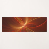 神秘的な抽象芸術フラクタルアートモダンの暖かい色 ヨガマット (正面(横))