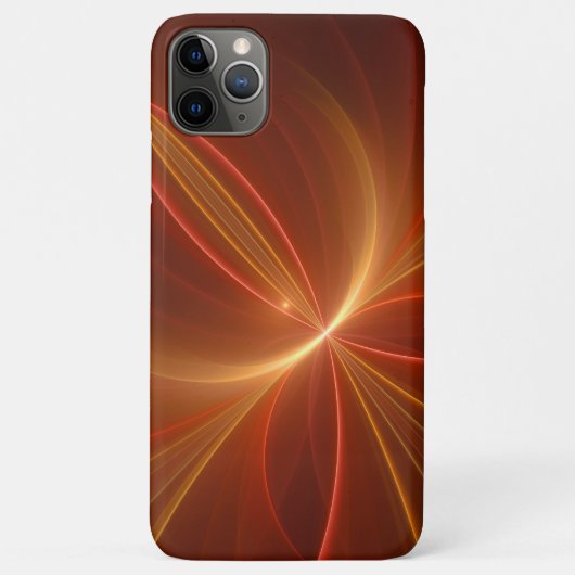 神秘的な抽象芸術フラクタルアートモダンの暖かい色 Case-Mate iPhoneケース (裏面)