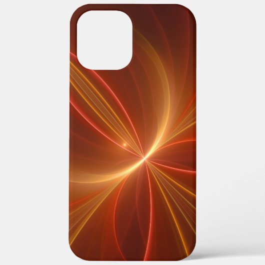 神秘的な抽象芸術フラクタルアートモダンの暖かい色 Case-Mate iPhoneケース (裏面)