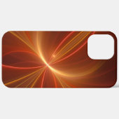 神秘的な抽象芸術フラクタルアートモダンの暖かい色 Case-Mate iPhoneケース (裏面 (横))