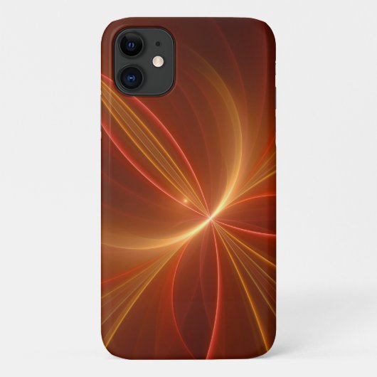 神秘的な抽象芸術フラクタルアートモダンの暖かい色 Case-Mate iPhoneケース (裏面)