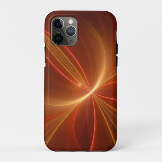 神秘的な抽象芸術フラクタルアートモダンの暖かい色 Case-Mate iPhoneケース (裏面)