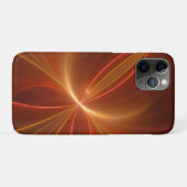 神秘的な抽象芸術フラクタルアートモダンの暖かい色 Case-Mate iPhoneケース (裏面(横))