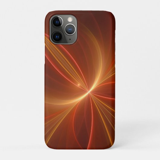 神秘的な抽象芸術フラクタルアートモダンの暖かい色 Case-Mate iPhoneケース (裏)