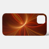 神秘的な抽象芸術フラクタルアートモダンの暖かい色 Case-Mate iPhoneケース (裏面 (横))