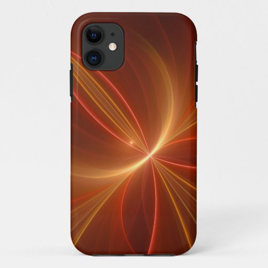 神秘的な抽象芸術フラクタルアートモダンの暖かい色 Case-Mate iPhoneケース (裏面)