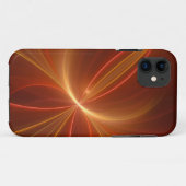 神秘的な抽象芸術フラクタルアートモダンの暖かい色 Case-Mate iPhoneケース (裏面(横))