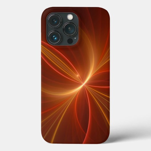神秘的な抽象芸術フラクタルアートモダンの暖かい色 Case-Mate iPhoneケース (裏面)