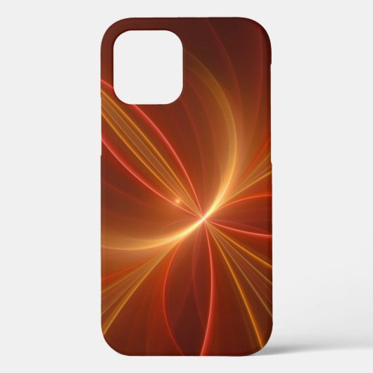 神秘的な抽象芸術フラクタルアートモダンの暖かい色 Case-Mate iPhoneケース (裏面)