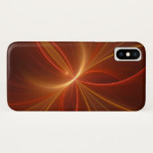 神秘的な抽象芸術フラクタルアートモダンの暖かい色 Case-Mate iPhoneケース (裏面(横))