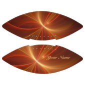 神秘的な抽象芸術モダンフラクタル暖かい色の名前 アメリカンフットボール (パネル)